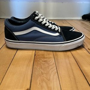 Women’s Size 11 Blue & White Vans Shoes